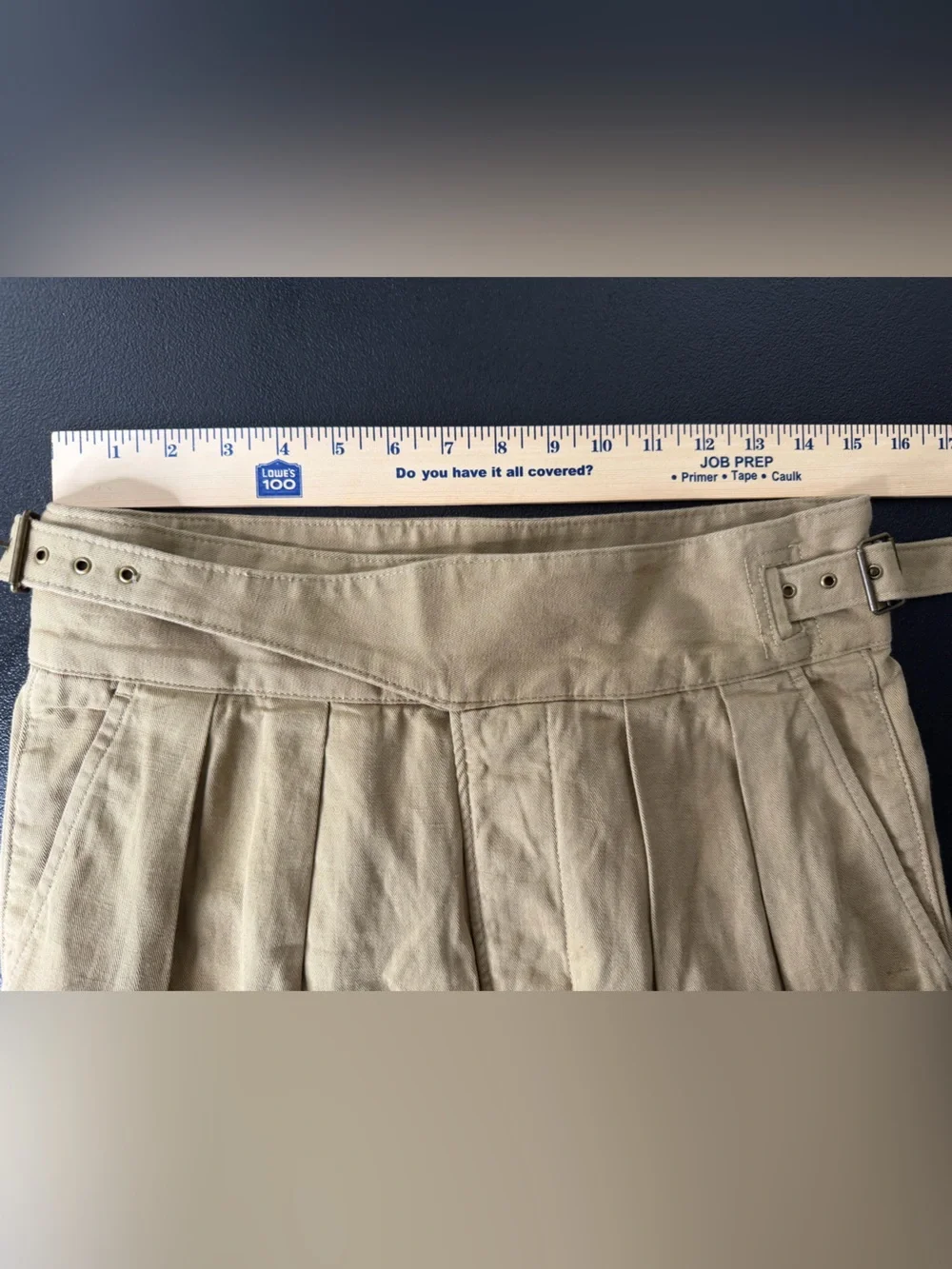Banana Republic Womens 6 Brown Heritage Explorer Cargo Utility Safari Pant Linen